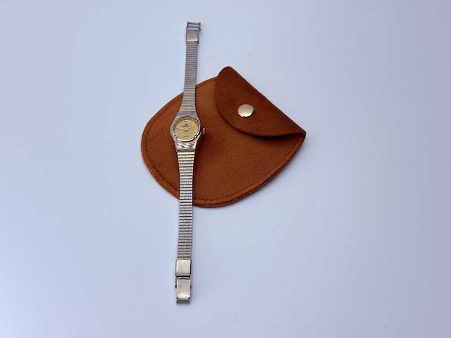 Pegasus two-tone dameshorloge met diamant - afbeelding 4 van  6
