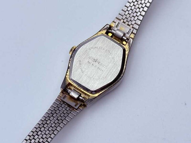 Pegasus two-tone dameshorloge met diamant - afbeelding 5 van  6