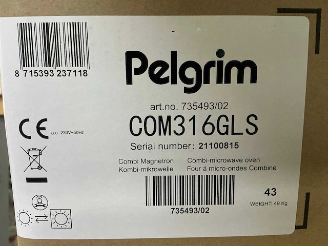 Pelgrim - com316gls - inbouw combi magnetron - afbeelding 4 van  12