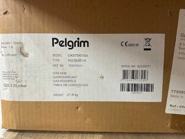 Pelgrim - gk875rvsa - kookplaat - afbeelding 8 van  8