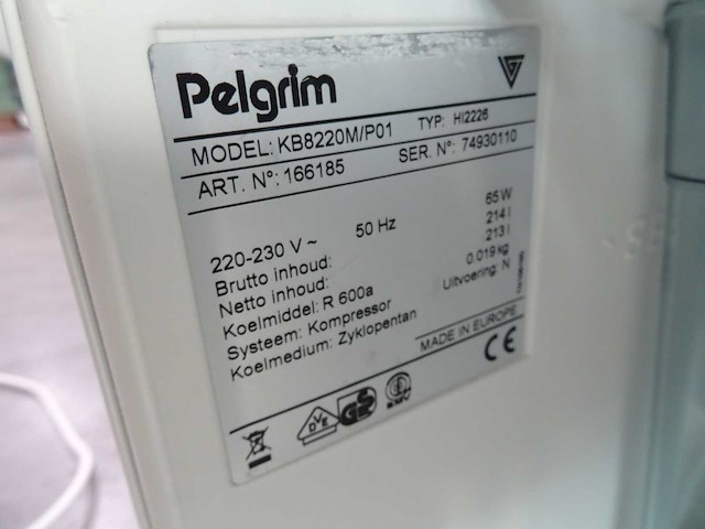 Pelgrim - kb8220m/p01 - inbouwkoelkast - afbeelding 3 van  3