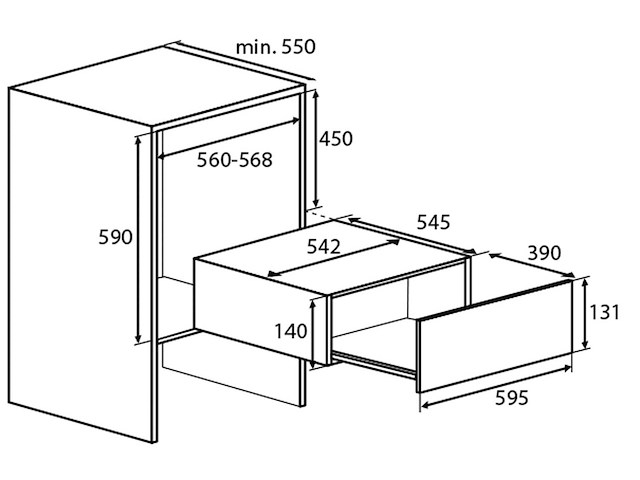 Pelgrim acl624rvs accessoires lade - afbeelding 2 van  3