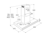 Pelgrim bega970mat eiland afzuigkap - afbeelding 4 van  5