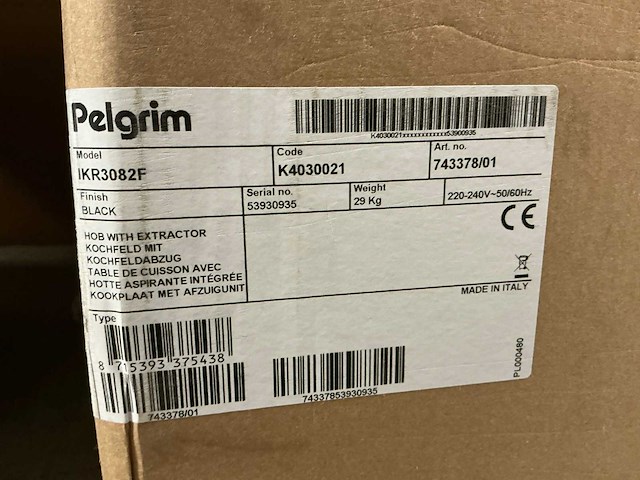 Pelgrim ikr3082f inbouw inductiekookplaat met geïntegreerde afzuiging - afbeelding 5 van  5