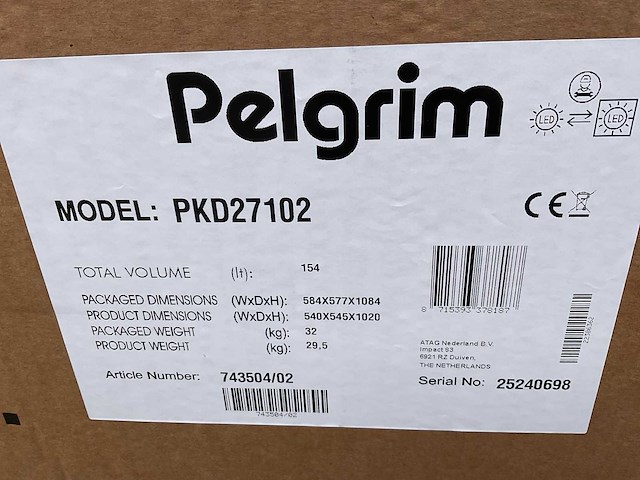 Pelgrim pk27102 koelkast - afbeelding 3 van  3