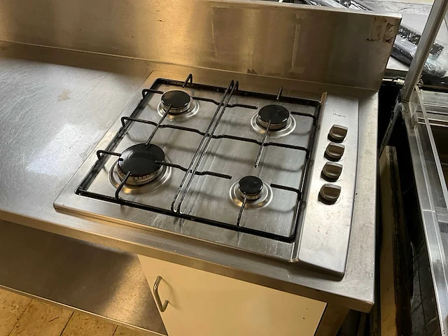 Pelgrim rvs werktafel met fornuis - afbeelding 4 van  10