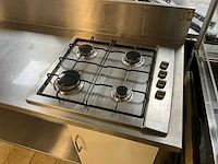 Pelgrim rvs werktafel met fornuis - afbeelding 4 van  10