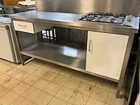 Pelgrim rvs werktafel met fornuis - afbeelding 7 van  10