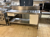 Pelgrim rvs werktafel met fornuis - afbeelding 2 van  7