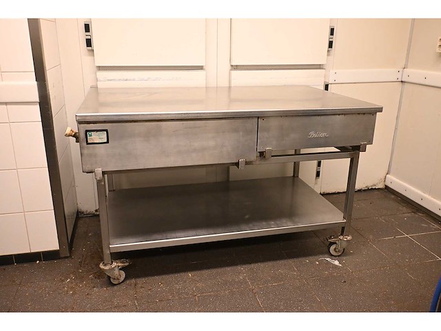 Pelion mobiele rvs werkbank - afbeelding 1 van  4