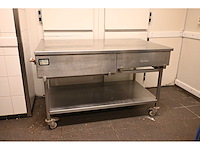 Pelion mobiele rvs werkbank - afbeelding 1 van  4