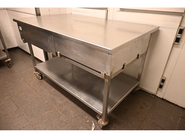 Pelion mobiele rvs werkbank - afbeelding 2 van  4