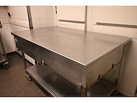 Pelion mobiele rvs werkbank - afbeelding 3 van  4