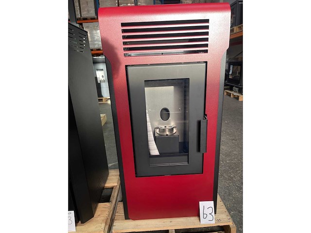 Pelletkachel extra stove, eses11 bordeaux - vrijstaand - afbeelding 1 van  3