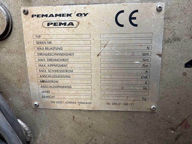 Pema pemamek 250h laspositioneerder - afbeelding 7 van  7