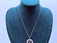 Pendant collier met blauwe akoya parel - afbeelding 1 van  6