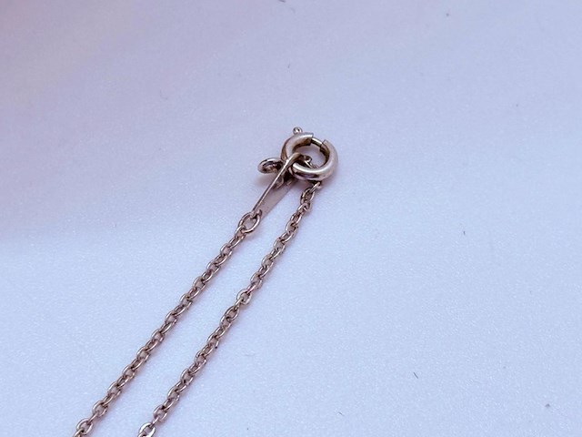 Pendant collier met blauwe akoya parel - afbeelding 6 van  6