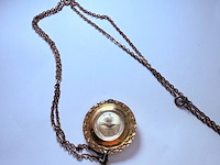 Pendant horloge met voorstelling van steenbok - mechanisch - afbeelding 2 van  4