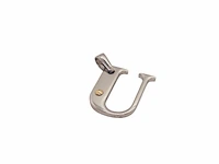 Pendant staal met .750 goud. - afbeelding 2 van  3