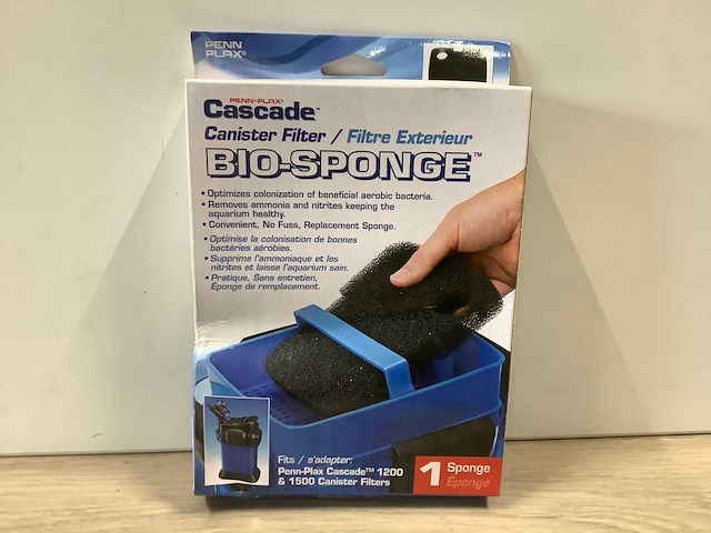 Penn-plax cascade 1200 / 1500 bio sponge ccf329 (60x) - afbeelding 1 van  2