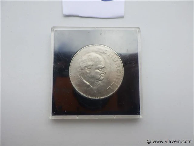 Penning sir winston churchill in originele houder - afbeelding 3 van  3