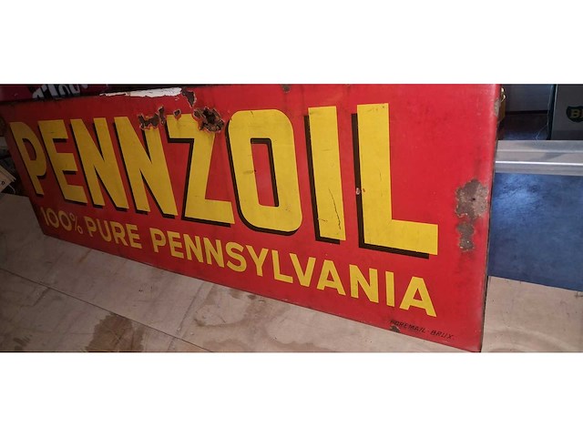 Pennzoil - emaillebord - afbeelding 3 van  7