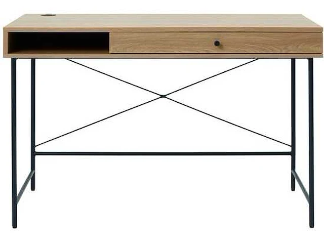 Pensacola desk 120x60xh76cm oak melamine - afbeelding 1 van  3