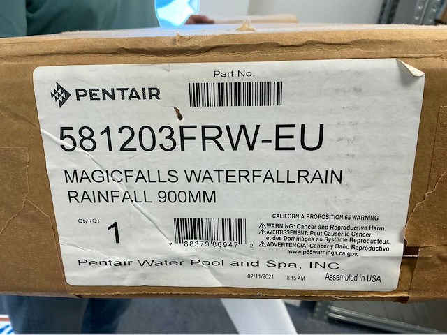 Pentair magicfalls 900mm inbouw waterval - afbeelding 3 van  3