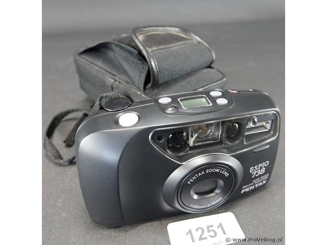 Pentax espio 738 analoge compactcamera met een 38-70mm zoomlens - afbeelding 1 van  5