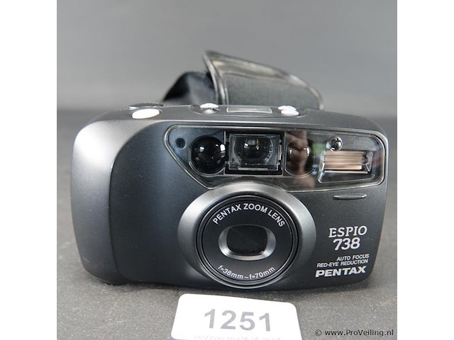 Pentax espio 738 analoge compactcamera met een 38-70mm zoomlens - afbeelding 2 van  5