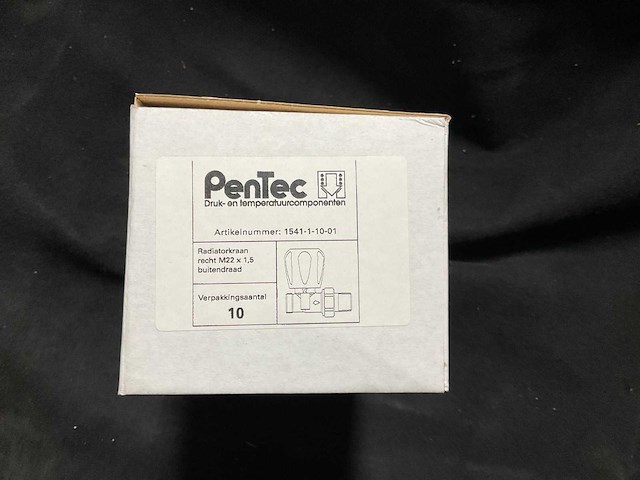 Pentec radiatorkraan 1541.1.10-01 (30x) - afbeelding 1 van  3
