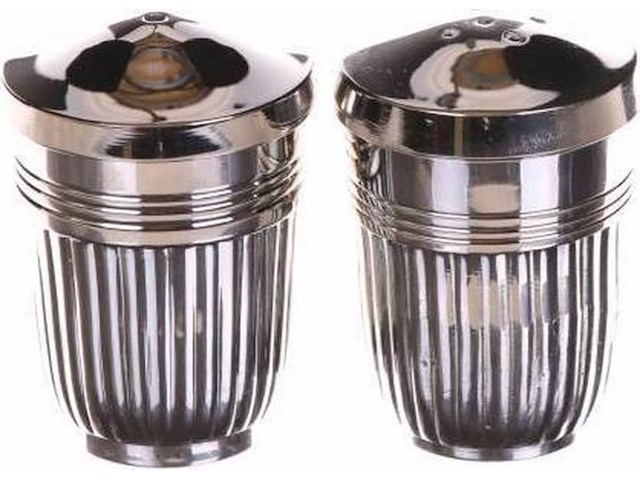 Peper & zout stel nikkel 5,5 x 4 cm aantal 1 set. - afbeelding 2 van  3