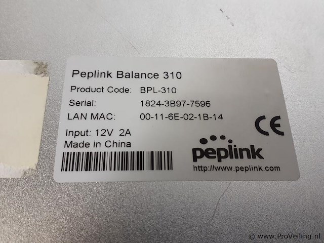 Peplink balance 310 router - bpl-310 - afbeelding 3 van  3