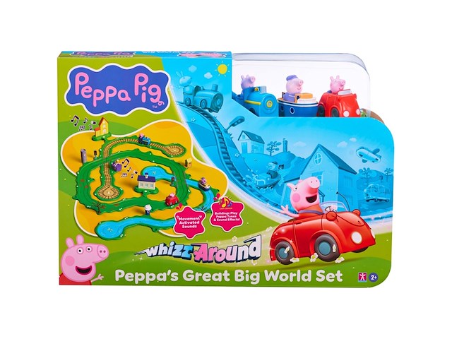 Peppa pig whizz around peppa's grote wijde wereld speelset - afbeelding 1 van  2
