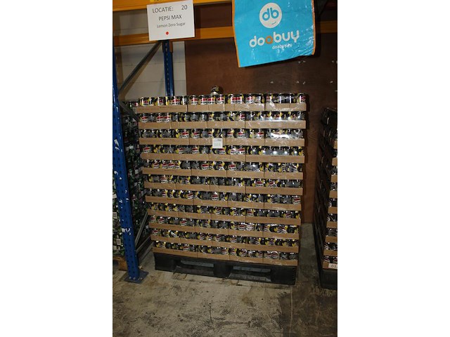 Pepsi cola zero lemon. 110 trays a 24 blikken 0,33l. totaal 2640 blikken. tht 2-26. bod is inclusief 396 eu... - afbeelding 2 van  3