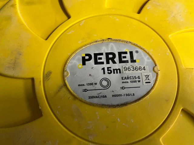 Perel 15 m verlengkabelhaspel - afbeelding 2 van  2