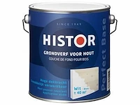 Perfect base grondverf voor hout 2,5 liter, histor, wit - afbeelding 2 van  2