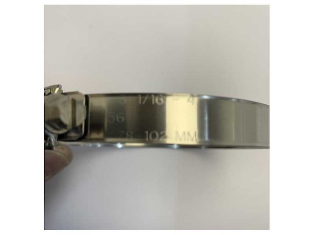 Perfect w4 slangklem roestvrij staal 316 - 78-102mm - maritieme kwaliteit - afbeelding 5 van  8