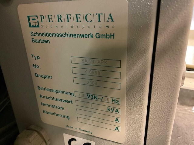 Perfecta 115tvl papier snijmachine en ontstapelaar - afbeelding 13 van  27
