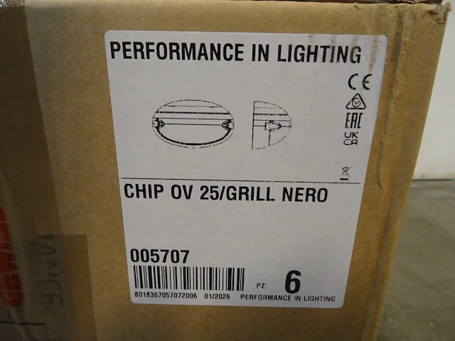 Performance in lighting - chip ov 25/grill nero - buitenarmatuur (10x) - afbeelding 3 van  3