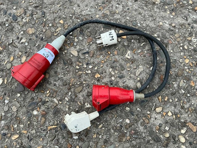 Perilex naar cee form verloopkabel (2x) - afbeelding 1 van  3