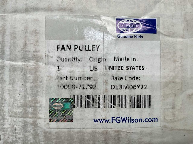Perkins fan pulley (5x) - afbeelding 4 van  5