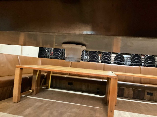 Peroni eikenhouten statafel met ijsbak - afbeelding 6 van  8