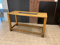Peroni eikenhouten statafel met ijsbak - afbeelding 1 van  1