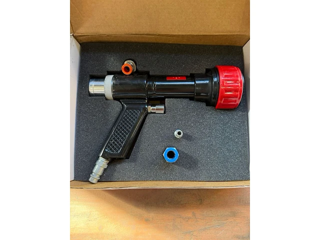 Persluchtvulpistool, cordstrap, direct connect fast inflator, zwart/rood, perslucht vulpistool – artikel 4870000 - afbeelding 2 van  3