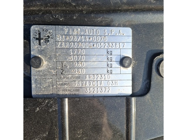 Personenauto, alfa romeo, 147, 2.0 t.spark distinctive, 2006 - afbeelding 22 van  33