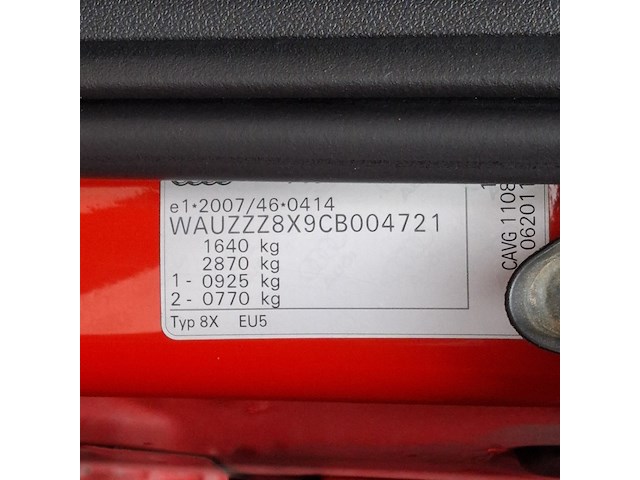 Personenauto audi, a1 1.4, bouwjaar 2011 - afbeelding 41 van  51