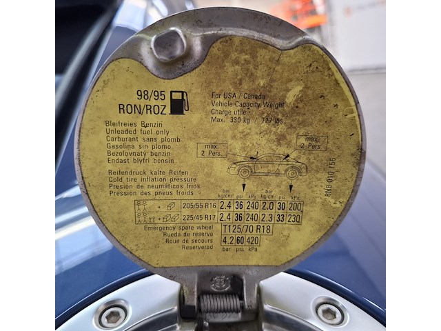 Personenauto, audi, tt, 1.8 5v turbo quattro, blauw, 1999 - afbeelding 37 van  64