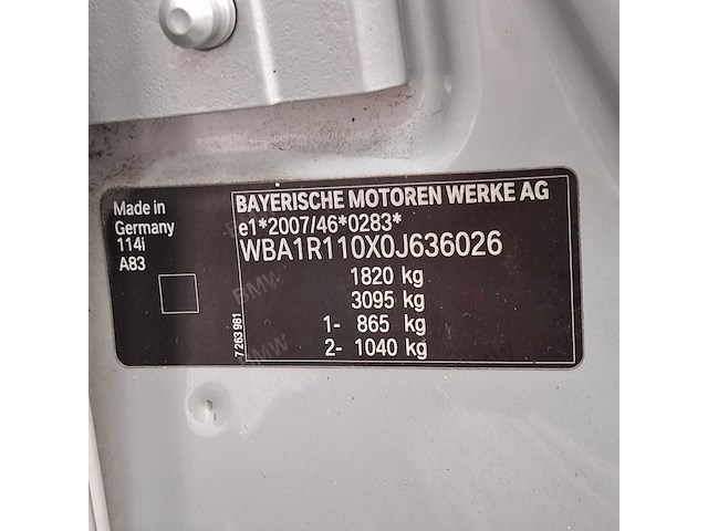 Personenauto, bmw, 1-serie, 114i ede, 2013 - afbeelding 49 van  66
