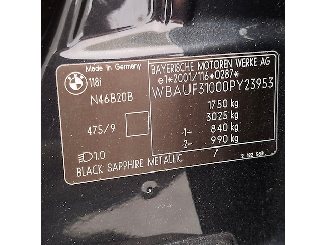 Personenauto, bmw, 1-serie, 118i, 2006 - afbeelding 49 van  72